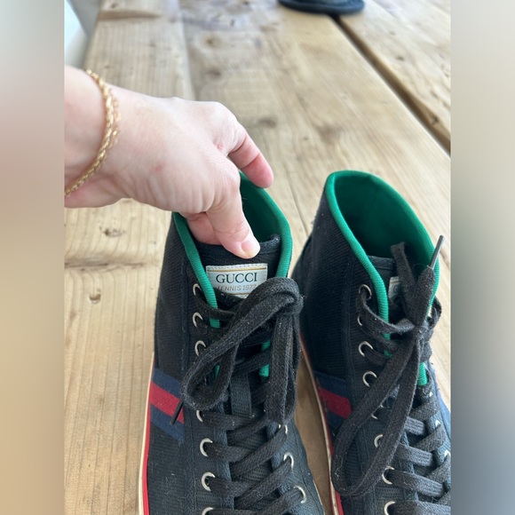 Men’s Gucci High Tops w/Box- EU size 7, US size 9. Gently used. Retail for $850. - Picture 3 of 5